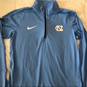 Women’s UNC Nike 1/4 zip Dri Fit pullover